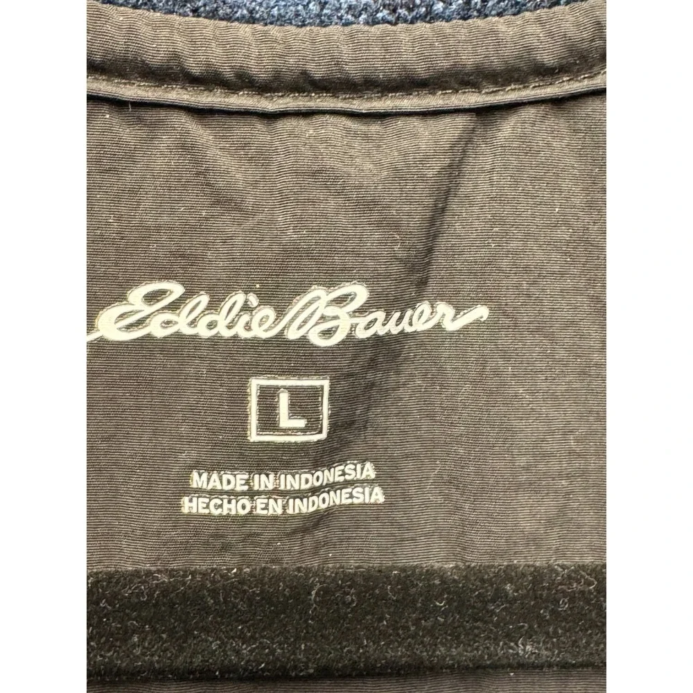 Eddie Bauer Quarter Zip‎ Pullover Mens L Blue Gorpcore Heritage Outdoor